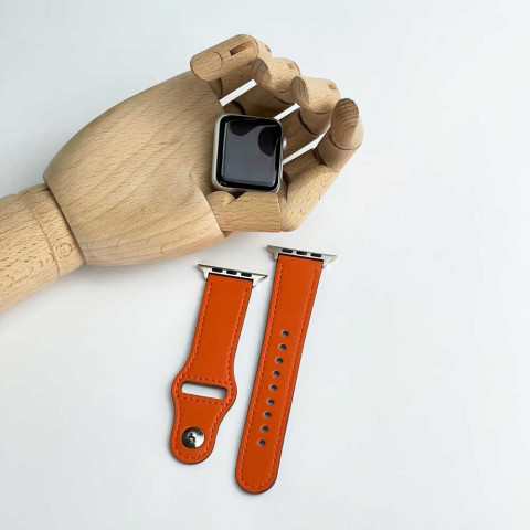 Кожаный ремешок Leather Rivet Clasp на Apple Watch 38/40/41mm Sunset
